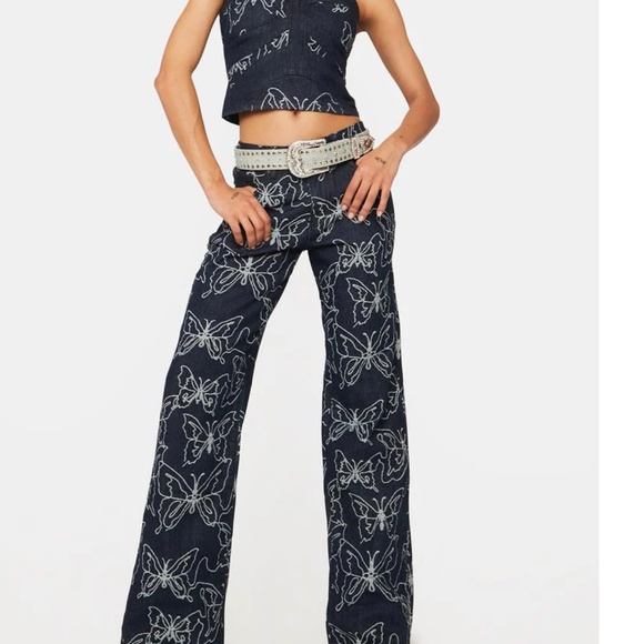 LUCIA BUTTERFLY JEANS - Picture 3 of 3